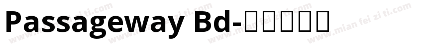 Passageway Bd字体转换
